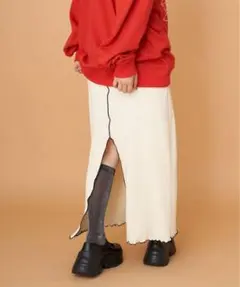 定価5940円　新品タグ付　CIAOPANIC うねうねメローIラインスカート