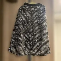 ANAYI ドット柄レースフレアスカート サイズ36