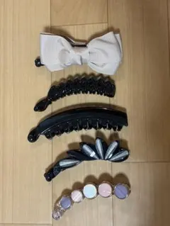 ヘアクリップ、バナナクリップ 5個セット