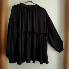 未使用ReiraHoshi星玲奈（Ｌ）ティアードチュニック　黒ブラック