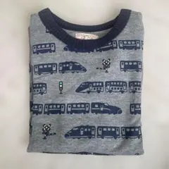 ③新品　120センチ　マザウェイズ　新幹線　電車　長袖　トレーナー