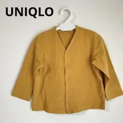 UNIQLO カーディガン　くすみカラー　マスタード