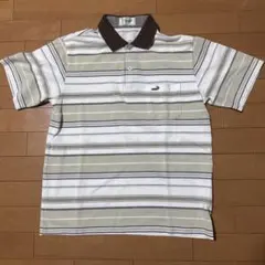 Crocodile ストライプポロシャツ