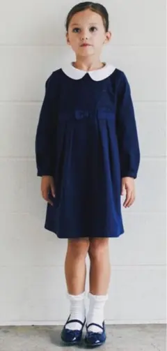 green label relaxing ポンチ襟付きワンピース 115