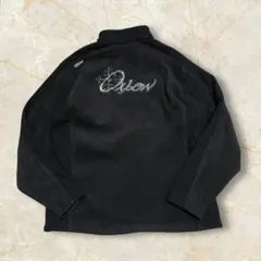 00S Oxbow 厚手 フリース ユーロ古着 刺繍ロゴ ジップ ジャケット L