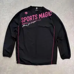 DESCENTE デサント 長袖 ピステ スポーツマジック ブラック Sサイズ