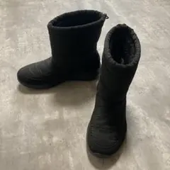 SKECHERS スケッチャーズ ボアブーツ 24.5cm ウィンター 防寒 黒