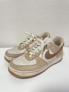 NIKE Air Force 1 ベージュ/ホワイト　24cm