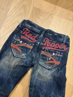 RED PEPPER ローライズ フレア y2k デニムパンツ 24