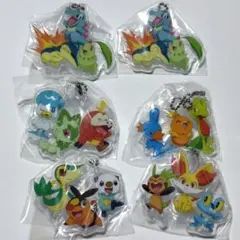 ポケモン　旅立ちの3匹　アクリルスイング　5種　6個セット