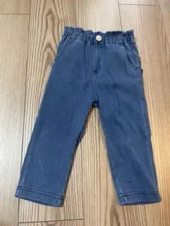 プティマイン　ブルーパンツ フリル付きポケット