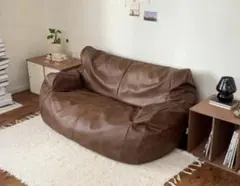 LOOSY 2人掛けビーズソファ Matte Brown