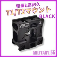 △20ミリレールライザーマウント T1 /T2対応 軽量 リアサイト付属 ブラッ