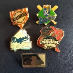 ビンテージ MLBピンバッジ 5個セット