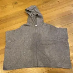 Zara Girls フード付きニットウェア 7-8歳 グレー