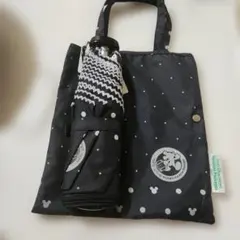 東京ディズニーバケーションパッケージグッズ　 折りたたみ傘 ミッキー水玉模様