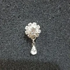 未使用ラインストーン　デザインイヤリング　2点セット