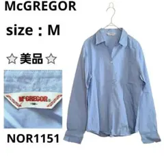 McGREGOR 長袖シャツ プルオーバー 希少 ライトブルー M 90sのサムネイル