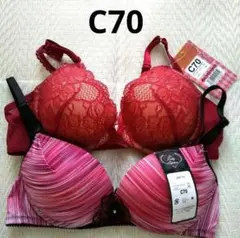 レディース下着 ブラジャー 2枚セット《C70》