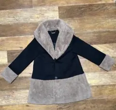 dazzlin コーデュロイファー ハーフコート