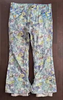 Dita white スノーボードウェア パンツ レディースM ブルー ボーダー