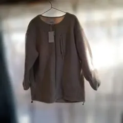 新品未使用タグ付きLEPSIMパイピングボアジャケット Fベージュ