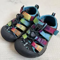 KEEN NEWPORT H2 15cm レインボー 水陸両用 サンダル キッズ