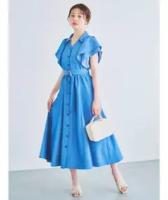 dazzlin ダブルスリーブシャツワンピース