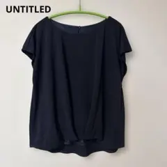 UNTITLED レディース 半袖カットソー ネイビーのサムネイル