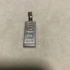 ゴールドインゴットペンダントトップ + カナダコインペンダントトップ