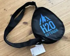 H2O OUTDOOR ショルダーバッグ 黒/青