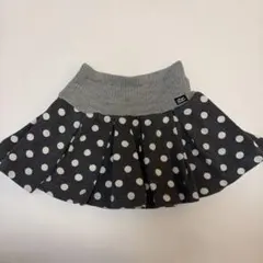 メゾピアノ120ドット柄フレアスカート