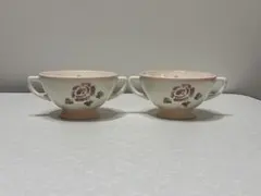め*ま様 マニー ローズ 両手付きカップ 2個セット スープカップのサムネイル