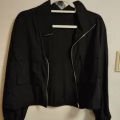 黒 上着 ジャンパー 防寒着