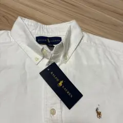 【新品未使用】ラルフローレン　オックスフォード シャツ　サイズ160 ホワイト