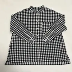 美品 ina ギンガムチェック 長袖シャツ