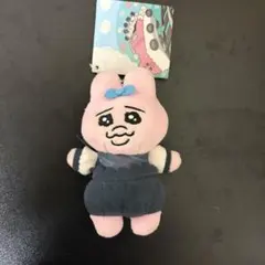 おぱんちゅうさぎ ぬいぐるみ デニムオーバーオール 約10cm