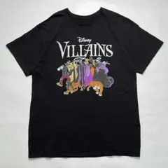 Disney ディズニー ヴィランズ Tシャツ L相当 黒 ブラック 8905のサムネイル
