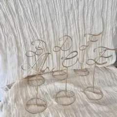 【テーブルナンバー】ワイヤーアート/アルファベット15卓セット
