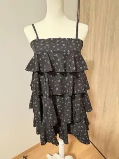 GRL 花柄ティアードキャミワンピース
