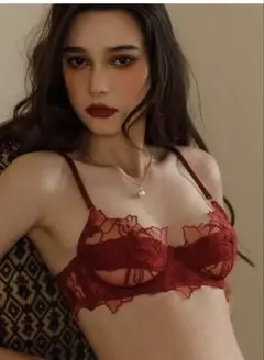 MAKE LOVE ブラジャー＆ショーツ セットアップ レッド