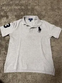 極美品】ラルフローレン ビッグポニー ポロシャツ XL グレー 