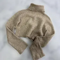 ✨美品✨ DIESEL ディーゼルy2k 短丈ニット　ベージュxs mr780のサムネイル
