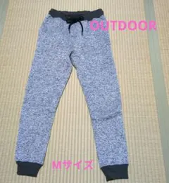 OUTDOOR あったか　裏起毛　Mサイズ スウェットパンツ　グレー