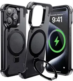 iPhone15pro用ケース レザー MagSafe対応 6.1インチ