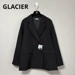 GLACIER ダブルボタン テーラードジャケット L ブラック 新品タグ付き