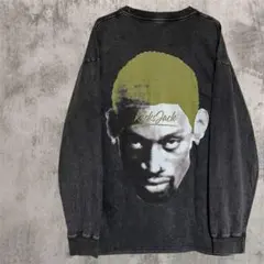 KicksJack ロッドマン ロングスリーブTシャツ ヴィンテージ加工　ロンT