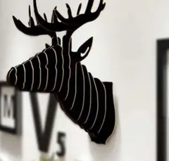 リビング トナカイ 壁掛け オブジェ 鹿 3D DIY 北欧 ディア シフゾウ