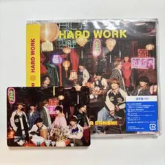 なにわ男子 HARD WORK 通常盤 集合　トレカ　CD Blu-ray