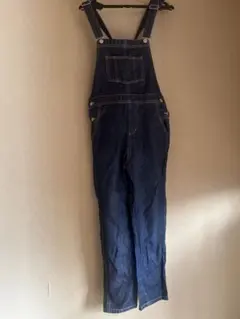 デニムサロペット ダークブルー